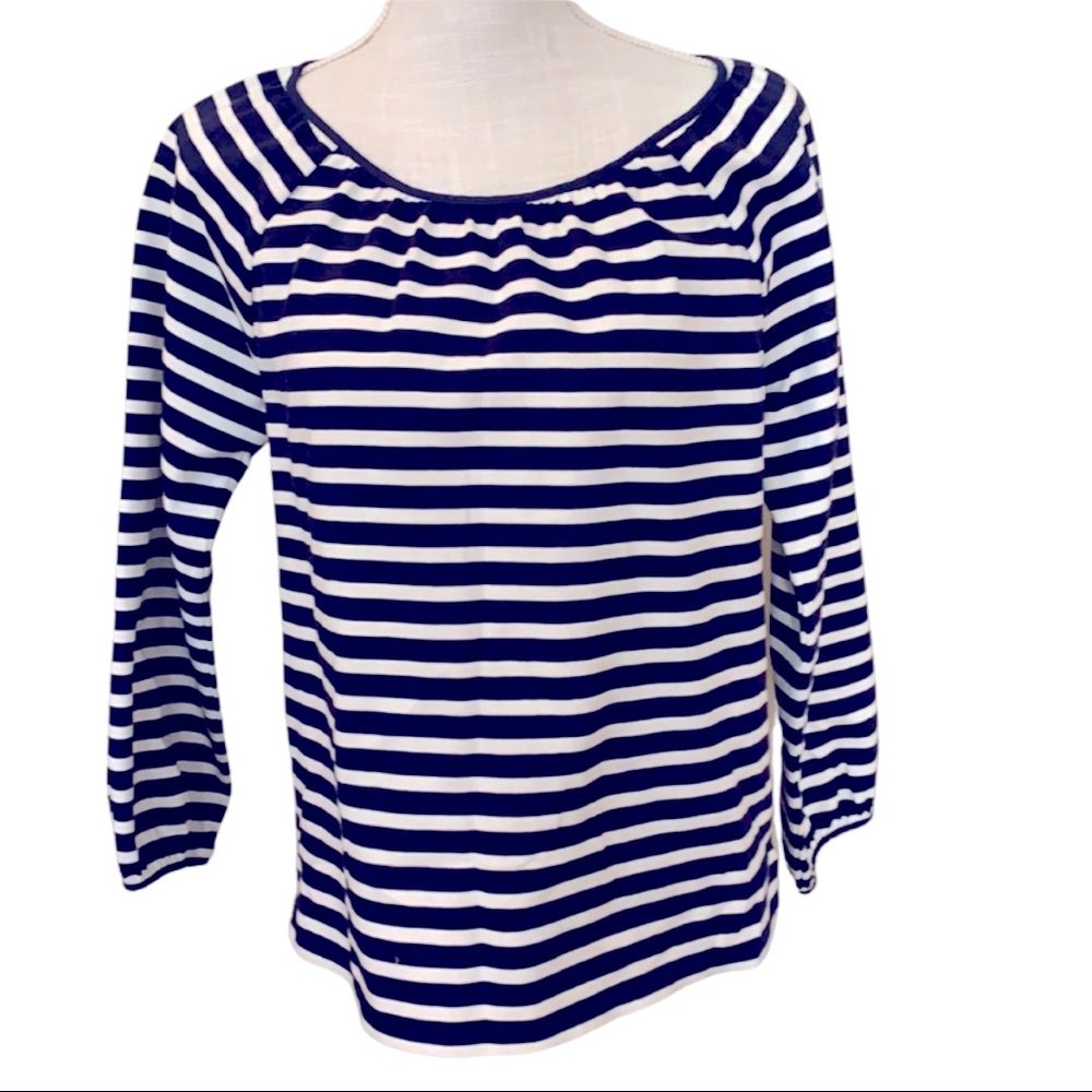 J. Crew ladies nautical peasant top